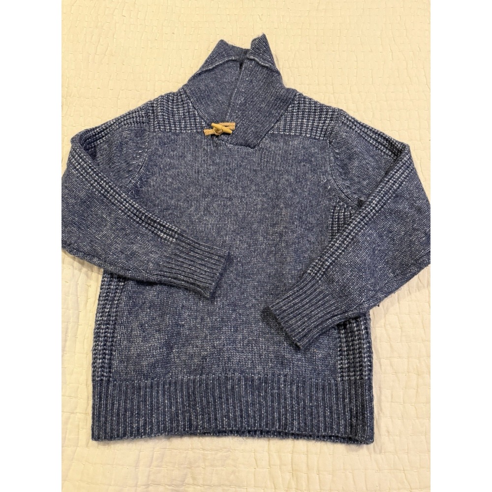 Scott Bros Men's Wool Blend Knit Sweater With Toggle And Turtle Neck Small